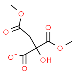 ChemSpider 2D Image | 2-Hydroxy-4-methoxy-2-(methoxycarbonyl)-4-oxobutanoate | C7H9O7