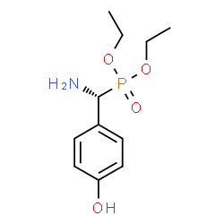 ChemSpider 2D Image | Diethyl [(R)-amino(4-hydroxyphenyl)methyl]phosphonate | C11H18NO4P