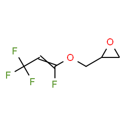 ChemSpider 2D Image | 2-{[(1,3,3,3-Tetrafluoro-1-propen-1-yl)oxy]methyl}oxirane | C6H6F4O2