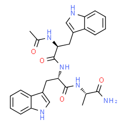 ChemSpider 2D Image | N-Acetyl-L-tryptophyl-L-tryptophyl-L-alaninamide | C27H30N6O4
