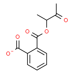 ChemSpider 2D Image | 2-{[(3-Oxo-2-butanyl)oxy]carbonyl}benzoate | C12H11O5