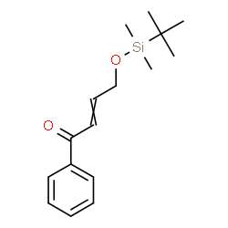ChemSpider 2D Image | 4-{[Dimethyl(2-methyl-2-propanyl)silyl]oxy}-1-phenyl-2-buten-1-one | C16H24O2Si