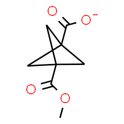 ChemSpider 2D Image | 3-(Methoxycarbonyl)bicyclo[1.1.1]pentane-1-carboxylate | C8H9O4