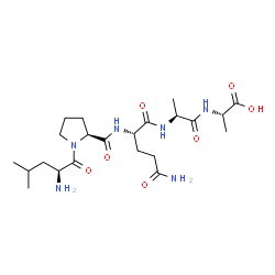 ChemSpider 2D Image | L-Leucyl-L-prolyl-L-glutaminyl-L-alanyl-L-alanine | C22H38N6O7