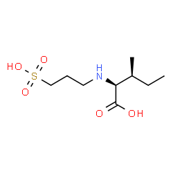 ChemSpider 2D Image | N-(3-Sulfopropyl)-L-isoleucine | C9H19NO5S