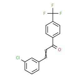 ChemSpider 2D Image | 3-(3-Chlorophenyl)-1-[4-(trifluoromethyl)phenyl]-2-propen-1-one | C16H10ClF3O