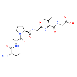 ChemSpider 2D Image | L-Valyl-L-alanyl-L-prolylglycyl-L-valylglycine | C22H38N6O7