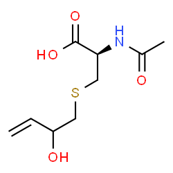 ChemSpider 2D Image | N-Acetyl-S-(2-hydroxy-3-buten-1-yl)-L-cysteine | C9H15NO4S