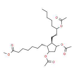ChemSpider 2D Image | Methyl 9,11,15-triacetoxyprost-13-en-1-oate | C27H44O8