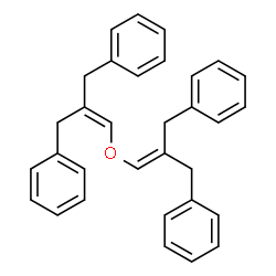 ChemSpider 2D Image | {2-Benzyl-3-[(2-benzyl-3-phenyl-1-propen-1-yl)oxy]-2-propen-1-yl}benzene | C32H30O