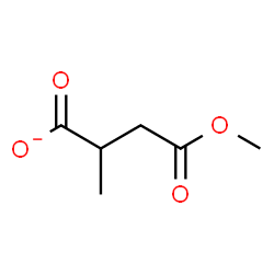 ChemSpider 2D Image | 4-Methoxy-2-methyl-4-oxobutanoate | C6H9O4