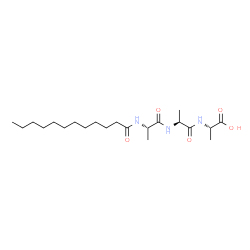 ChemSpider 2D Image | N-Dodecanoyl-L-alanyl-L-alanyl-L-alanine | C21H39N3O5