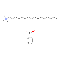 ChemSpider 2D Image | N,N,N-Trimethyl-1-hexadecanaminium benzoate | C26H47NO2