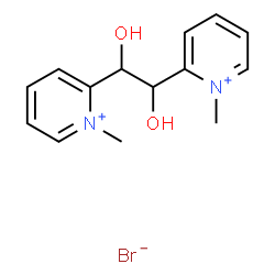 ChemSpider 2D Image | Pyridinium, 2,2'-(1,2-dihydroxy-1,2-ethanediyl)bis[1-methyl-, bromide (1:1) | C14H18BrN2O2