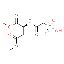 ChemSpider 2D Image | Dimethyl N-(phosphonoacetyl)-L-aspartate | C8H14NO8P