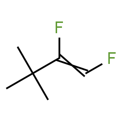 ChemSpider 2D Image | 1,2-Difluoro-3,3-dimethyl-1-butene | C6H10F2