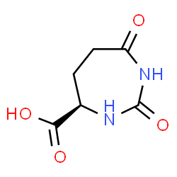 ChemSpider 2D Image | (4R)-2,7-Dioxo-1,3-diazepane-4-carboxylic acid | C6H8N2O4