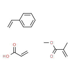 ChemSpider 2D Image | acrylic acid;methyl 2-methylprop-2-enoate;styrene | C16H20O4