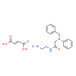 ChemSpider 2D Image | N-(2-Aminoethyl)-N~2~-benzyl-N~2~-phenylglycinamide (2E)-2-butenedioate (1:1) | C21H25N3O5