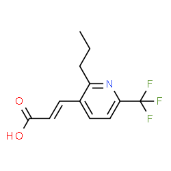 ChemSpider 2D Image | (2E)-3-[2-Propyl-6-(trifluoromethyl)-3-pyridinyl]acrylic acid | C12H12F3NO2