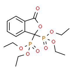 ChemSpider 2D Image | Tetraethyl (3-oxo-1,3-dihydro-2-benzofuran-1,1-diyl)bis(phosphonate) | C16H24O8P2