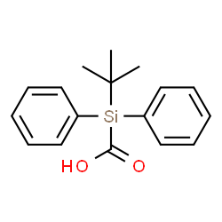 ChemSpider 2D Image | (2-Methyl-2-propanyl)(diphenyl)silanecarboxylic acid | C17H20O2Si