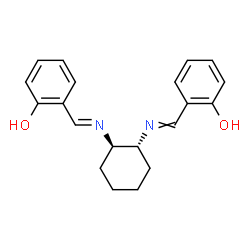 ChemSpider 2D Image | 2-[(E)-({(1R,2R)-2-[(2-Hydroxybenzylidene)amino]cyclohexyl}imino)methyl]phenol | C20H22N2O2