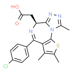 ChemSpider 2D Image | (+)-JQ1 (free acid) | C19H17ClN4O2S