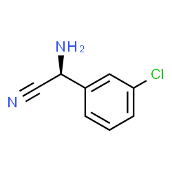 ChemSpider 2D Image | (2S)-Amino(3-chlorophenyl)acetonitrile | C8H7ClN2