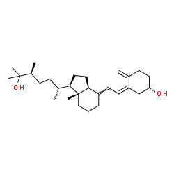 ChemSpider 2D Image | (3S,5Z)-9,10-Secoergosta-5,7,10,22-tetraene-3,25-diol | C28H44O2