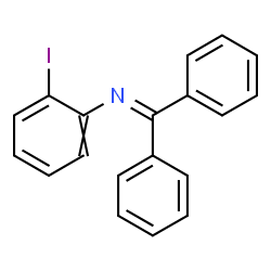 ChemSpider 2D Image | N-(2-Iodophenyl)-1,1-diphenylmethanimine | C19H14IN
