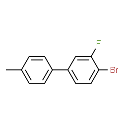 ChemSpider 2D Image | 4-Bromo-3-fluoro-4'-methylbiphenyl | C13H10BrF