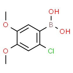 ChemSpider 2D Image | (2-Chloro-4,5-dimethoxyphenyl)boronic acid | C8H10BClO4