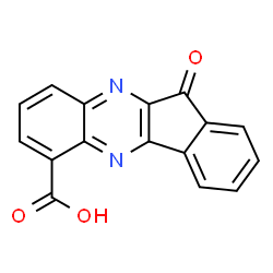 ChemSpider 2D Image | 11-Oxo-11H-indeno[1,2-b]quinoxaline-6-carboxylic acid | C16H8N2O3
