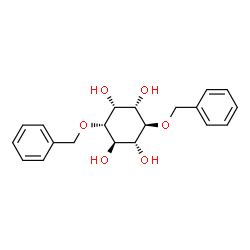 ChemSpider 2D Image | (1R,2R,3R,4R,5S,6R)-3,6-Bis(benzyloxy)-1,2,4,5-cyclohexanetetrol | C20H24O6