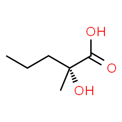 ChemSpider 2D Image | (2R)-2-Hydroxy-2-methylpentanoic acid | C6H12O3