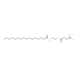 ChemSpider 2D Image | 4-Oxo-4-[2-(palmitoylamino)ethoxy]butanoic acid | C22H41NO5
