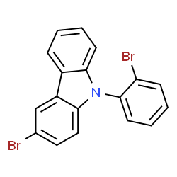 ChemSpider 2D Image | 3-Bromo-9-(2-bromophenyl)-9H-carbazole | C18H11Br2N