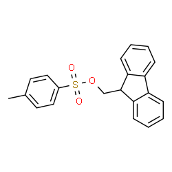 ChemSpider 2D Image | 9H-Fluoren-9-ylmethyl 4-methylbenzenesulfonate | C21H18O3S