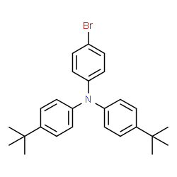ChemSpider 2D Image | 4-bromo-N,N-bis(4-(tert-butyl)phenyl)aniline | C26H30BrN