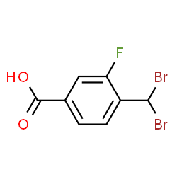 ChemSpider 2D Image | 4-(Dibromomethyl)-3-fluorobenzoic acid | C8H5Br2FO2