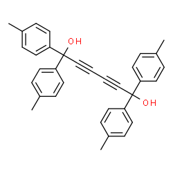 ChemSpider 2D Image | 1,1,6,6-Tetrakis(4-methylphenyl)-2,4-hexadiyne-1,6-diol | C34H30O2