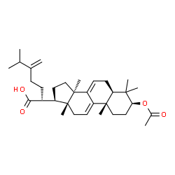 ChemSpider 2D Image | (3beta,20R)-3-Acetoxy-24-methylenelanosta-7,9(11)-dien-21-oic acid | C33H50O4