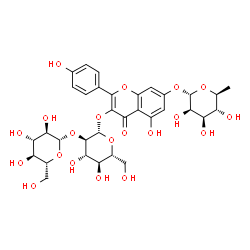 ChemSpider 2D Image | Kaempferol 3-O-sophoroside 7-O-rhamnoside | C33H40O20
