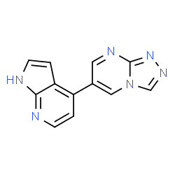 ChemSpider 2D Image | 6-(1H-Pyrrolo[2,3-b]pyridin-4-yl)[1,2,4]triazolo[4,3-a]pyrimidine | C12H8N6