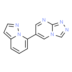 ChemSpider 2D Image | 6-(Pyrazolo[1,5-a]pyridin-7-yl)[1,2,4]triazolo[4,3-a]pyrimidine | C12H8N6