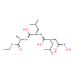 ChemSpider 2D Image | (2S)-N~1~-[(2S)-1-{[(2S)-1-Ethoxy-1-oxo-2-propanyl]imino}-1-hydroxy-4-methyl-2-pentanyl]-N~4~-hydroxy-2-isobutylbutanediimidic acid | C19H35N3O6