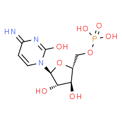 ChemSpider 2D Image | 4-Imino-1-(5-O-phosphono-alpha-D-arabinofuranosyl)-1,4-dihydro-2-pyrimidinol | C9H14N3O8P