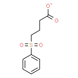ChemSpider 2D Image | 4-(Phenylsulfonyl)butanoate | C10H11O4S