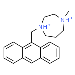 ChemSpider 2D Image | 1-(9-Anthrylmethyl)-4-methyl-1,4-diazepanediium | C21H26N2
